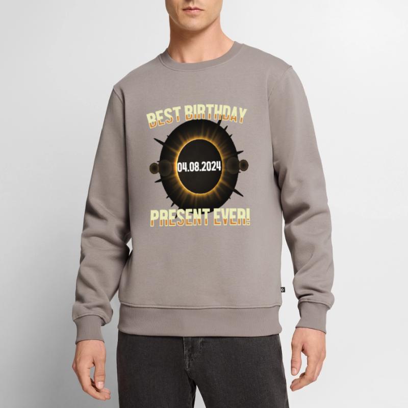 Solar Eclipse - Explore the Darkness Men's Premium Organic Jumper