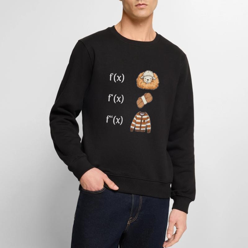 Schaf Wolle Pullover Ableitung f(x) Algebra Lehrer Männer Premium Bio Pullover