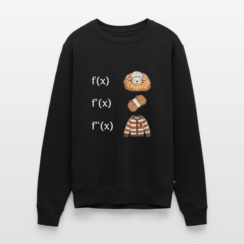 Schaf Wolle Pullover Ableitung f(x) Algebra Lehrer Männer Premium Bio Pullover