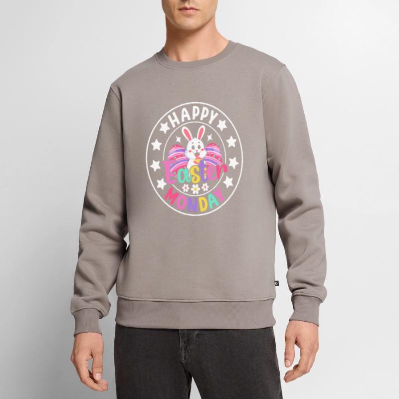 Happy Easter Monday! Easter Easter Eggs Easter Bunny Men's Premium Organic Jumper
