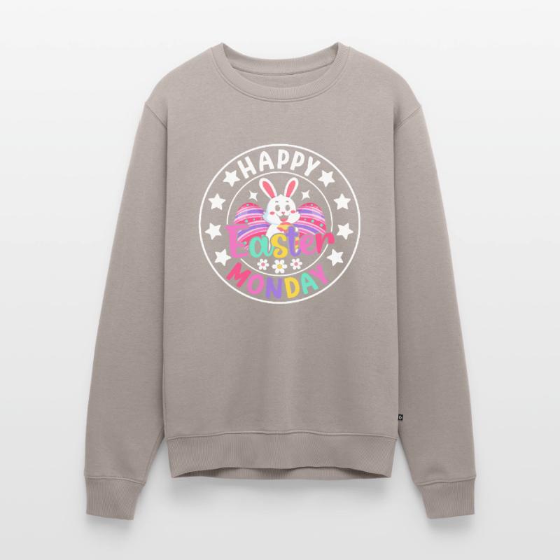 Happy Easter Monday! Easter Easter Eggs Easter Bunny Men's Premium Organic Jumper