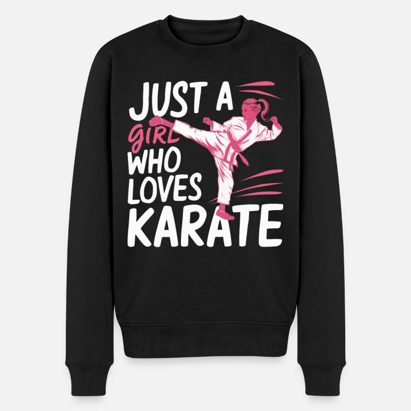 Karaté Karaté Combattant Arts martiaux - Pull Premium bio Homme - noir