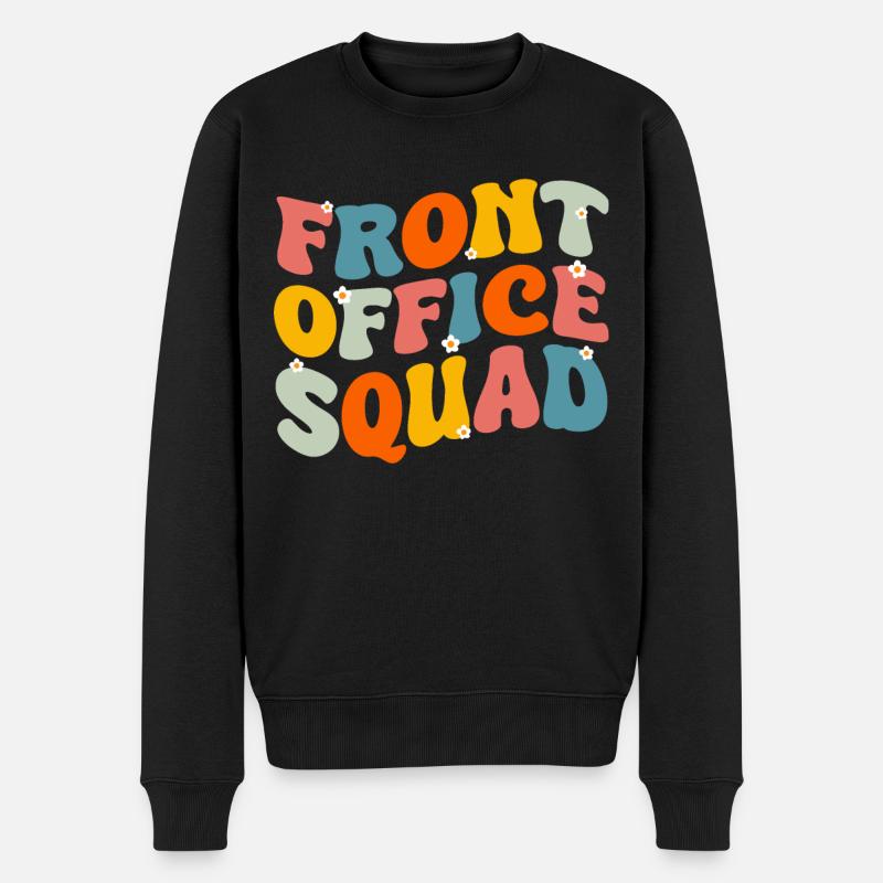 Front Office Schule Sekretärin - Männer Premium Bio Pullover - Schwarz