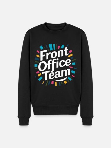Front Office School Secretary - Men's Premium Organic Jumper - black