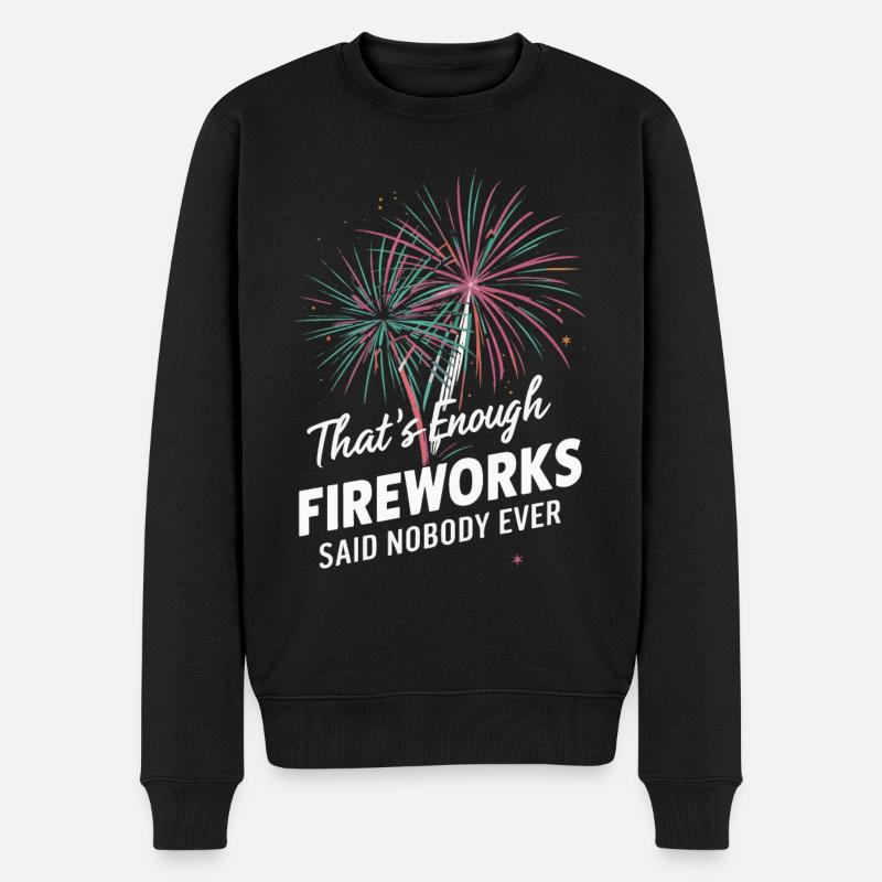 Pyrotechniker Feuerwerk Pyrotechnik - Männer Premium Bio Pullover - Schwarz