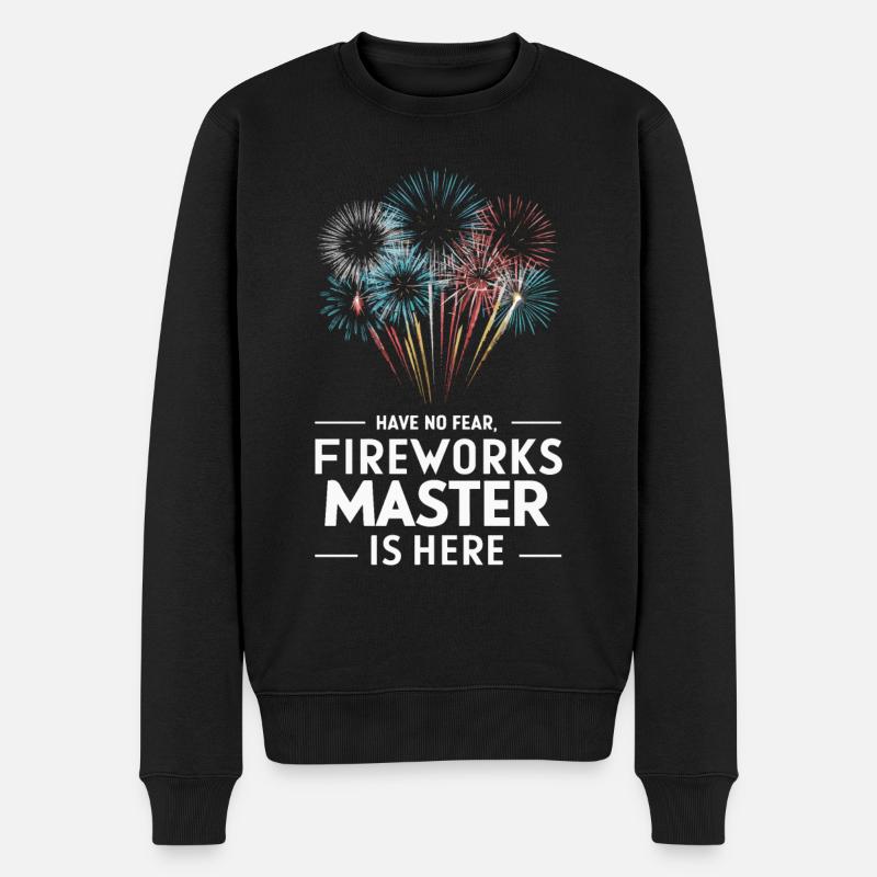 Pyrotechniker Feuerwerk Pyrotechnik - Männer Premium Bio Pullover - Schwarz