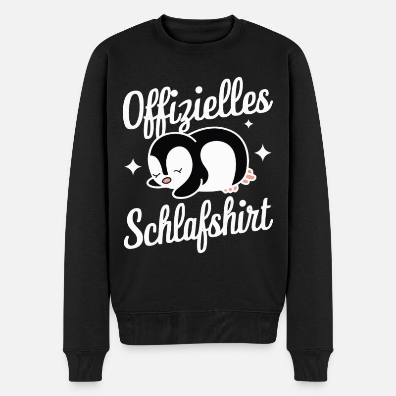 Pingouin, petits pingouins, manchot empereur - Pull Premium bio Homme - noir