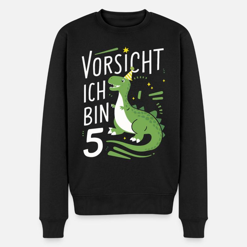 Geburtstagsgeschenk 5 Jahre Geburtstagskind - Männer Premium Bio Pullover - Schwarz