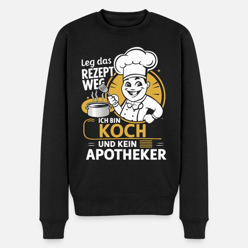 Chef cuisinier - Pull Premium bio Homme - noir