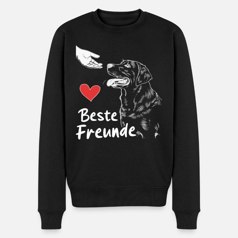 Labrador Chien Chiens - Pull Premium bio Homme - noir