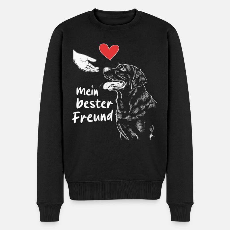 Labrador Chien Chiens - Pull Premium bio Homme - noir