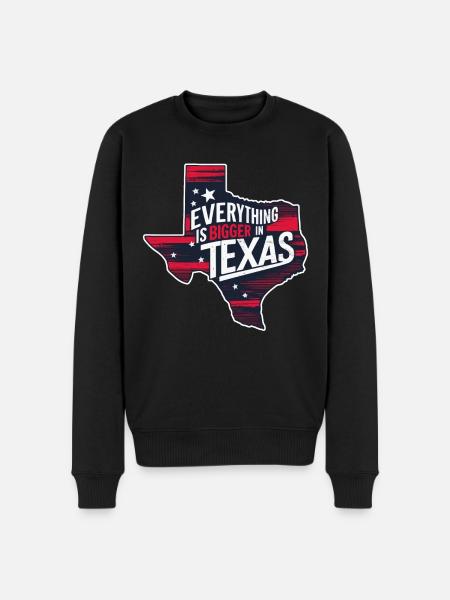 Texas State Texans Texas - Men's Premium Organic Jumper - black
