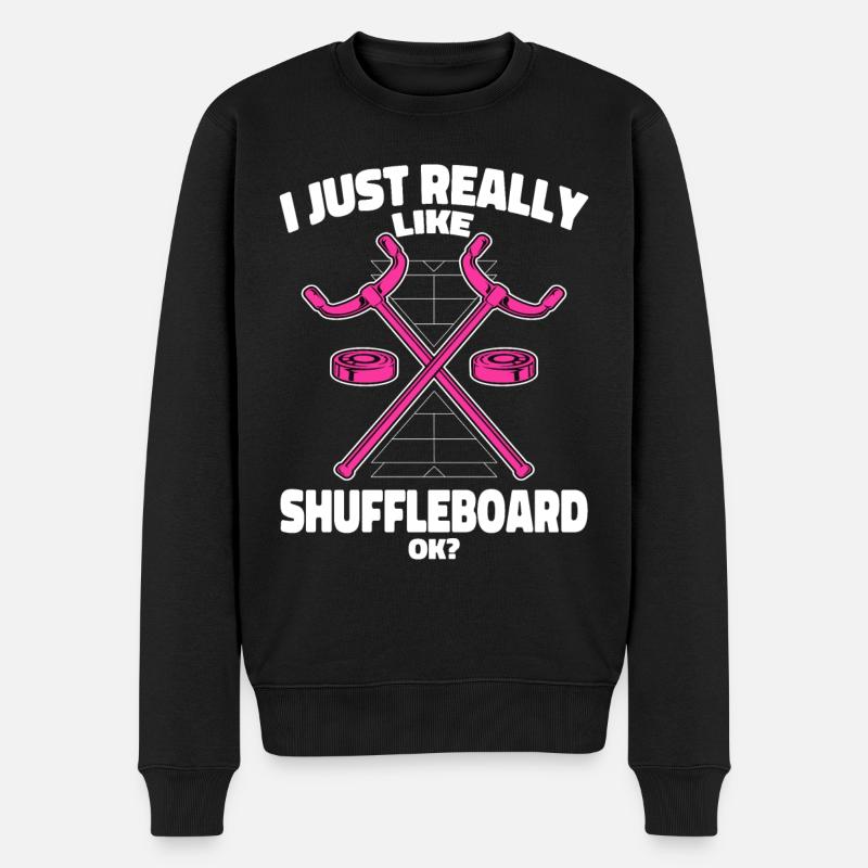 Shuffleboard Shoveboard Shuffleboarding - Pull Premium bio Homme - noir