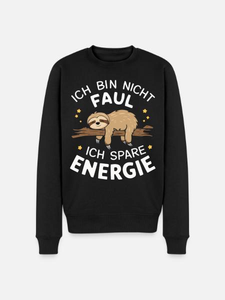 Sloth Sloths Animal Sleeping Lazy - Men's Premium Organic Jumper - black