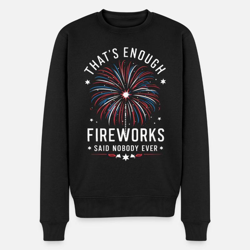 Pyrotechnics Fireworks Pyrotechnics - Men's Premium Organic Jumper - black