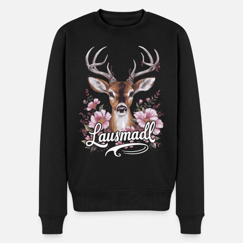 Freistaat Bayern Bayrisch - Männer Premium Bio Pullover - Schwarz