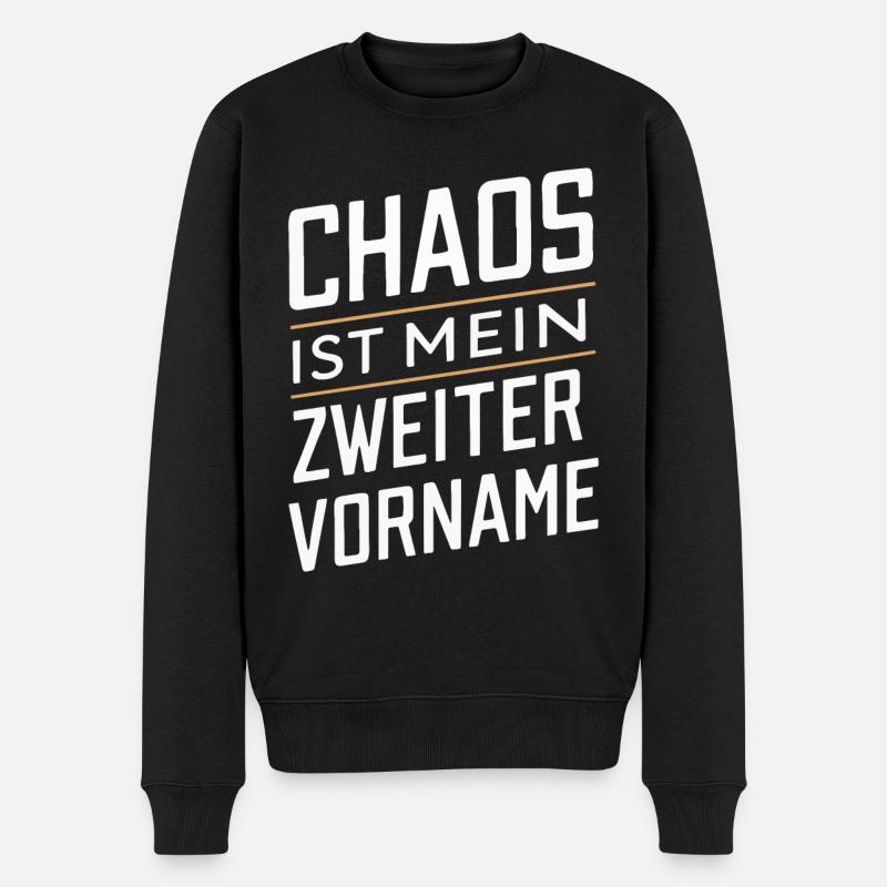 Sarkasmus Ironie Lustige Sarkastische Sprüche - Männer Premium Bio Pullover - Schwarz