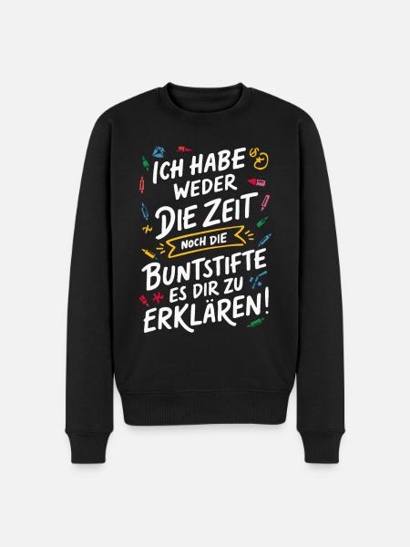 Sarcasm Irony Funny Sarcastic Sayings - Men's Premium Organic Jumper - black