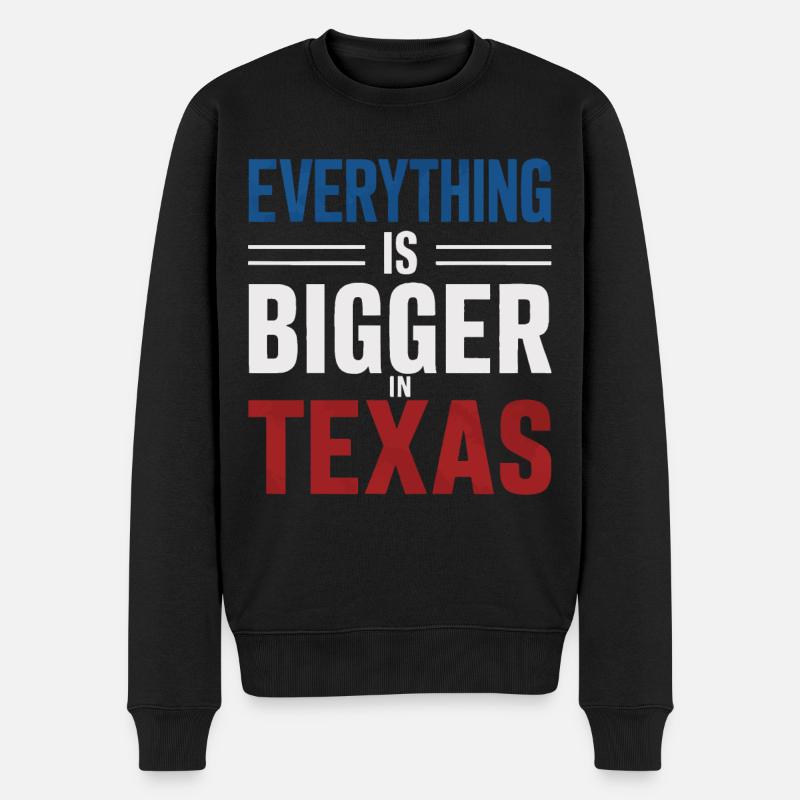 Texas State Texans Texas - Men's Premium Organic Jumper - black