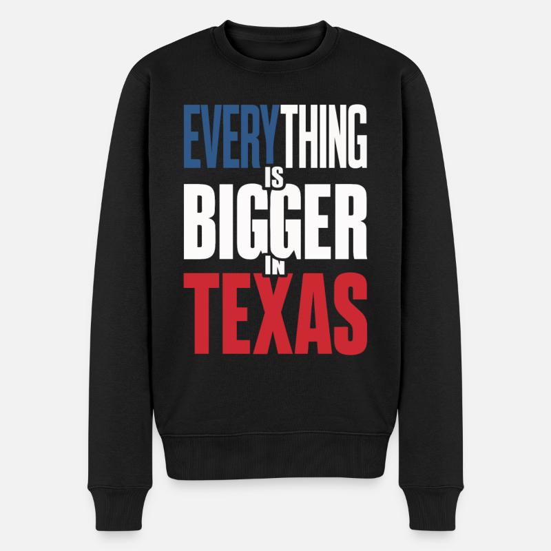Texas State Texans Texas - Men's Premium Organic Jumper - black