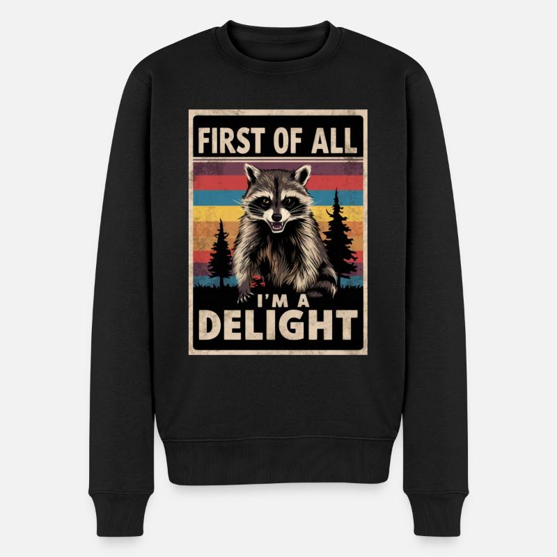 Raton laveur - Pull Premium bio Homme - noir