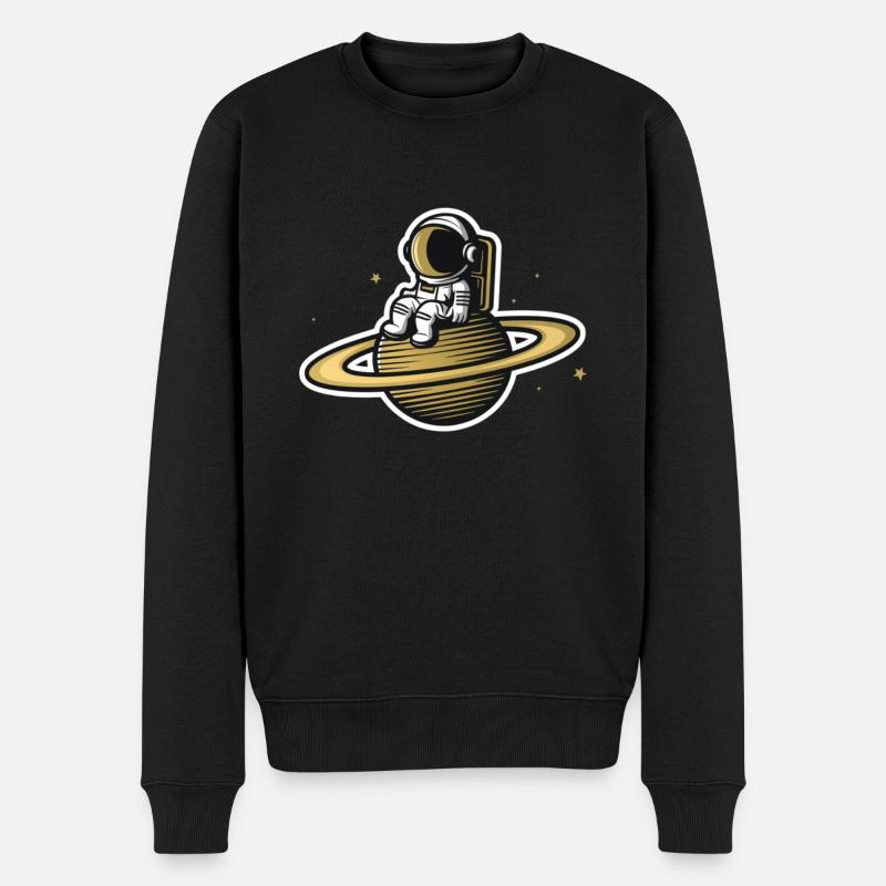 Astronaute Astronaute Cosmonaute Fusée Spatiale - Pull Premium bio Homme - noir
