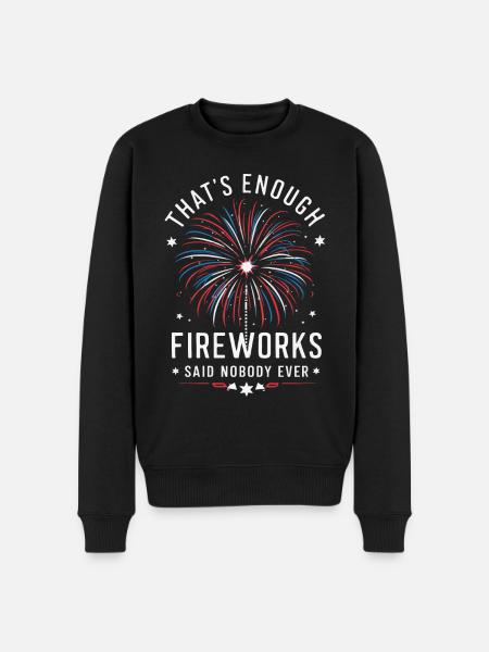 Pyrotechnics Fireworks Pyrotechnics - Men's Premium Organic Jumper - black