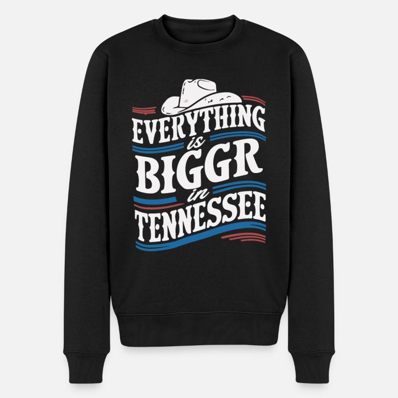 Tennessee, États-Unis, Amérique - Pull Premium bio Homme - noir