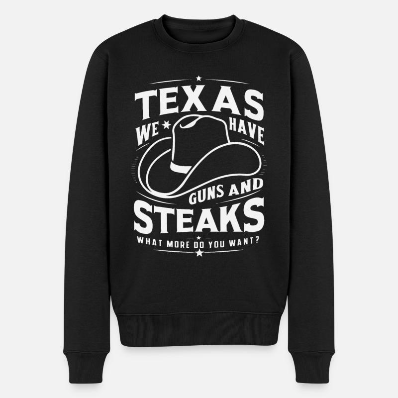 État du Texas Texans Texas - Pull Premium bio Homme - noir