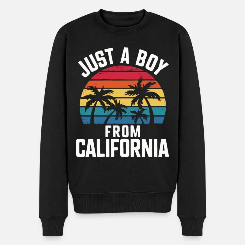 Californie États-Unis Amérique - Pull Premium bio Homme - noir