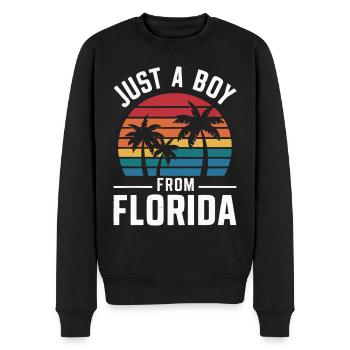 Florida USA Amerika Saat - Männer Premium Bio Pullover - Schwarz - Vorne - Nico (187cm)