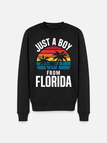 Florida USA America Seed - Men's Premium Organic Jumper - black