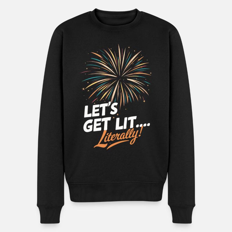 Pyrotechnics Fireworks Pyrotechnics - Men's Premium Organic Jumper - black