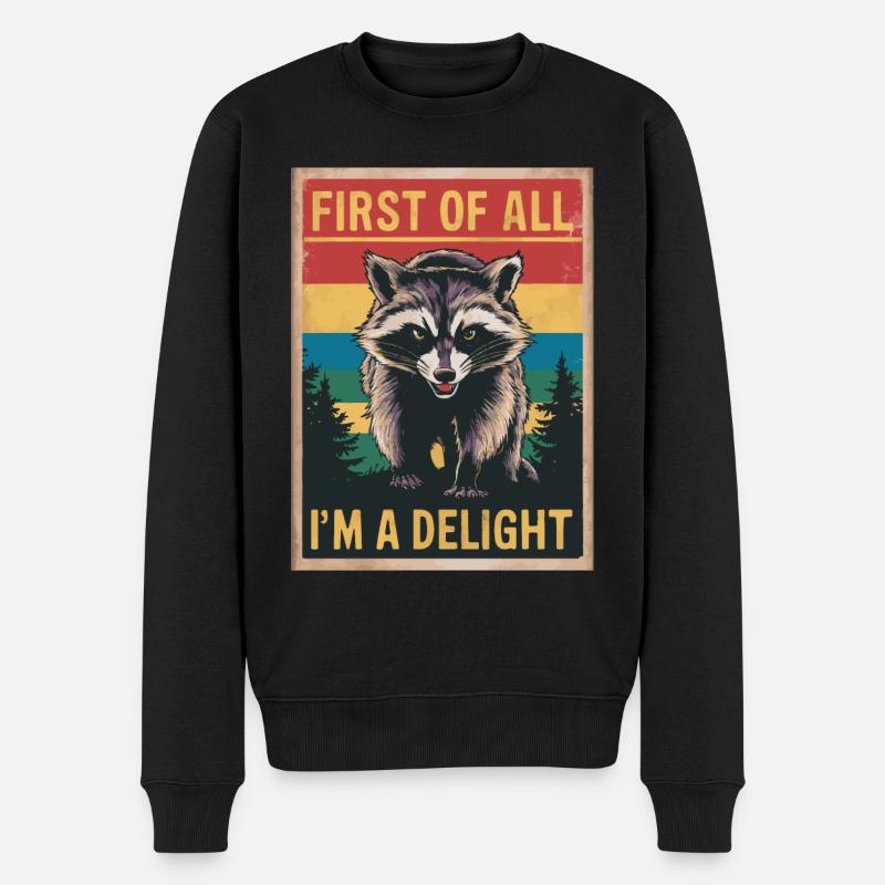 Raton laveur - Pull Premium bio Homme - noir