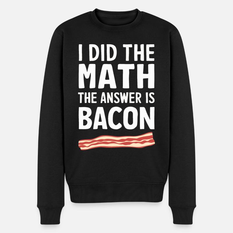 Bacon Petit-déjeuner Bacon - Pull Premium bio Homme - noir