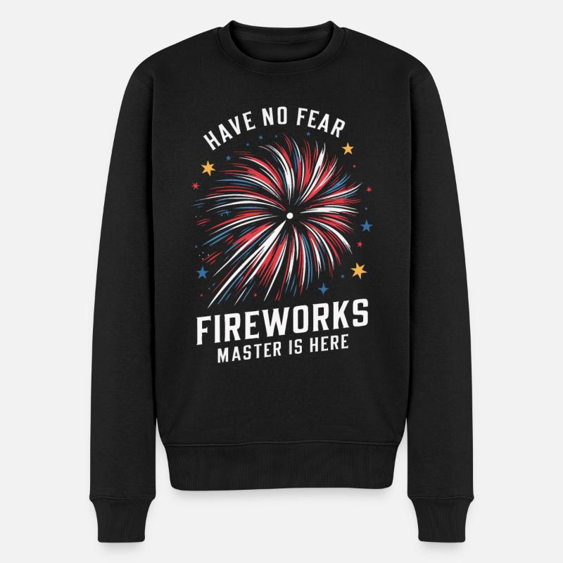 Pyrotechniker Feuerwerk Pyrotechnik - Männer Premium Bio Pullover - Schwarz
