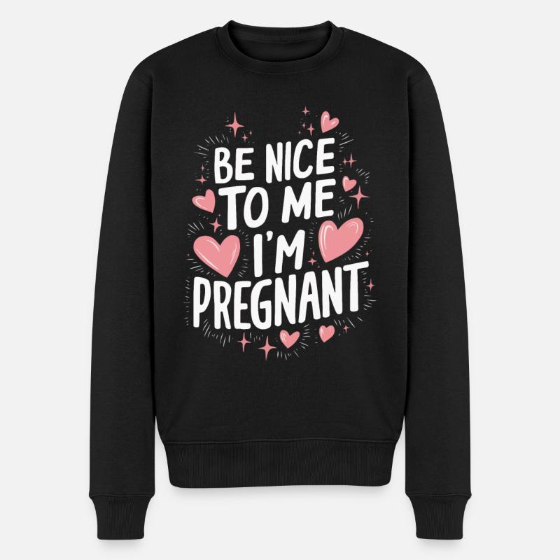 Grossesse Grossesse Accouchement - Pull Premium bio Homme - noir