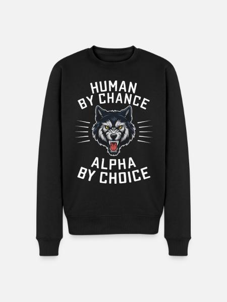 Wolf Wölfe Tier Jaulen - Männer Premium Bio Pullover - Schwarz
