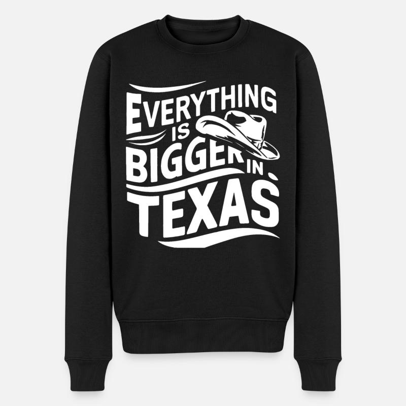 État du Texas Texans Texas - Pull Premium bio Homme - noir