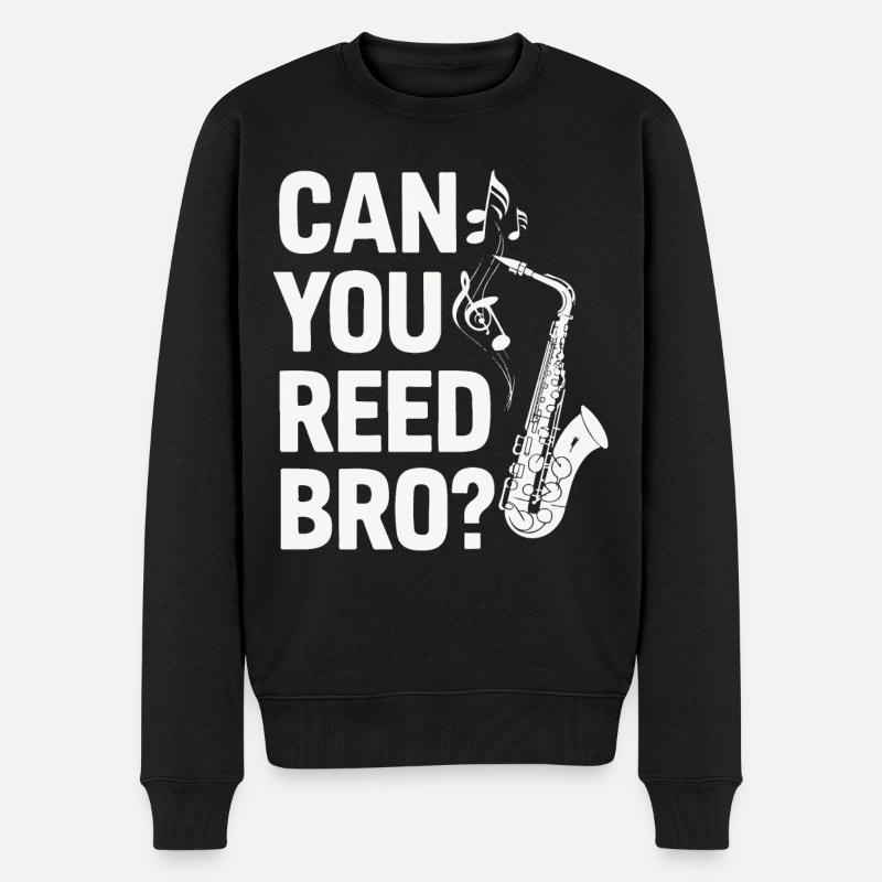 Saxophone Saxophone - Pull Premium bio Homme - noir