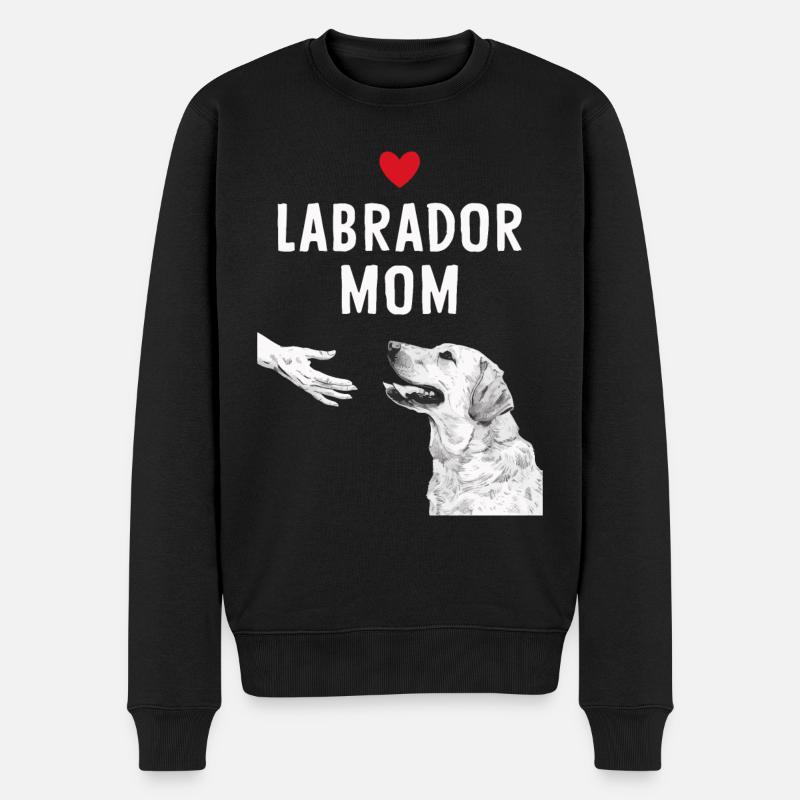 Labrador Hund - Männer Premium Bio Pullover - Schwarz