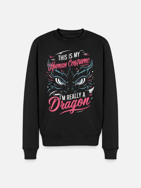 Dragon Mystic Dragon Fantasy - Men's Premium Organic Jumper - black