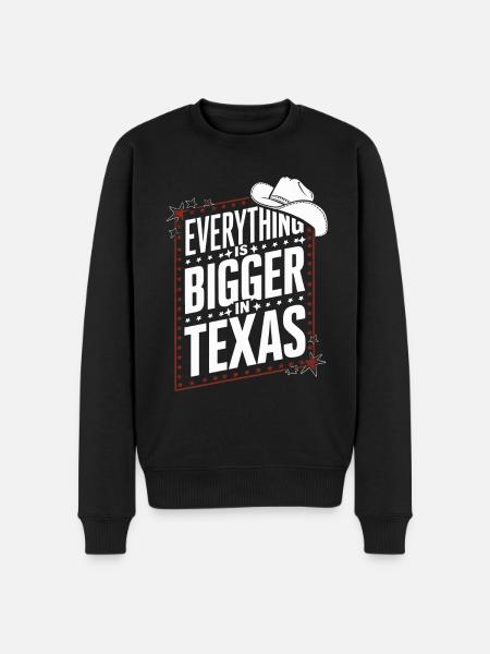 Texas State Texans Texas - Men's Premium Organic Jumper - black