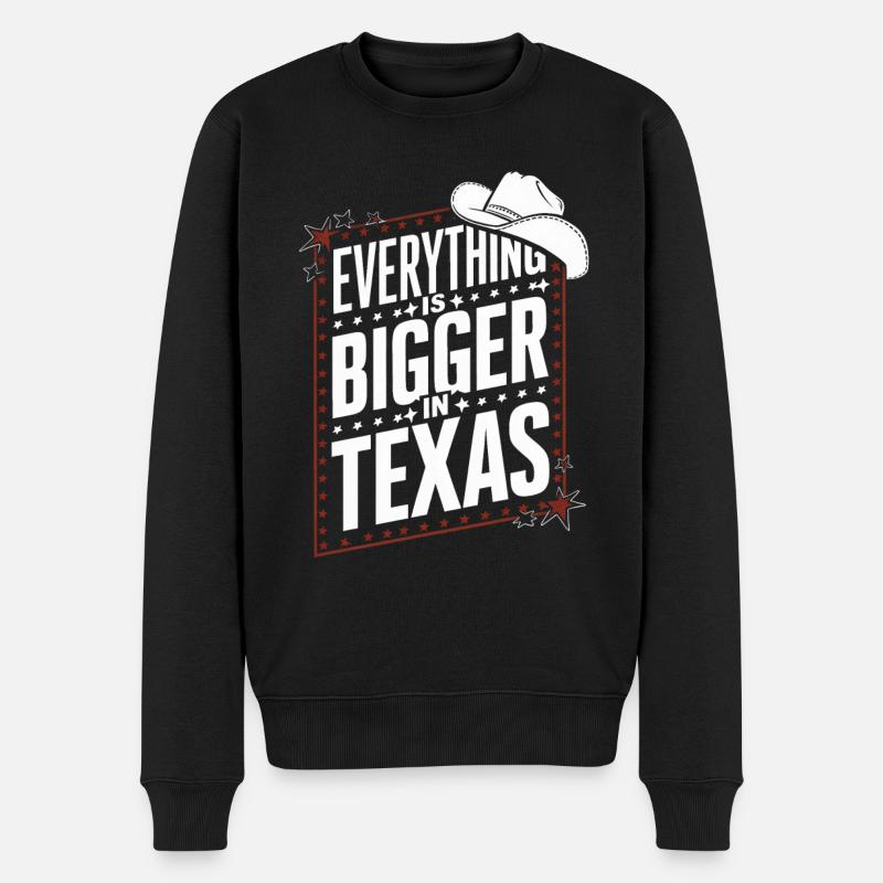 État du Texas Texans Texas - Pull Premium bio Homme - noir