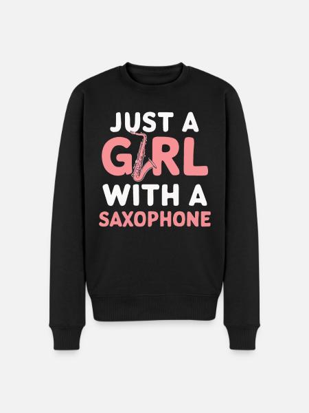 Saxophone Saxophone - Men's Premium Organic Jumper - black
