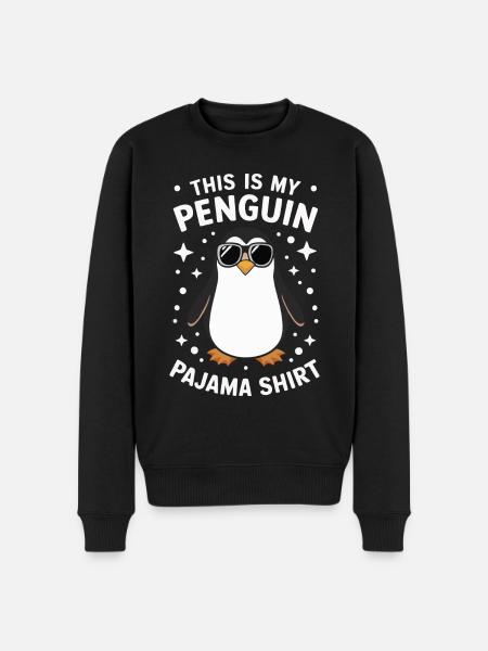 Penguin Penguins Animal - Men's Premium Organic Jumper - black