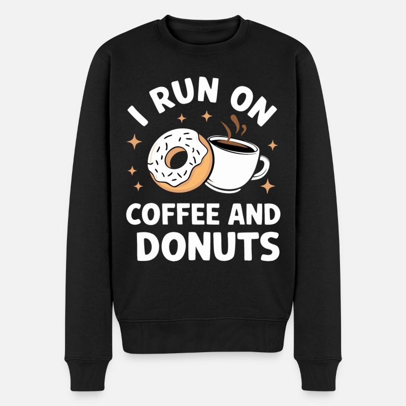 Donut Donuts Candy Bagel - Men's Premium Organic Jumper - black