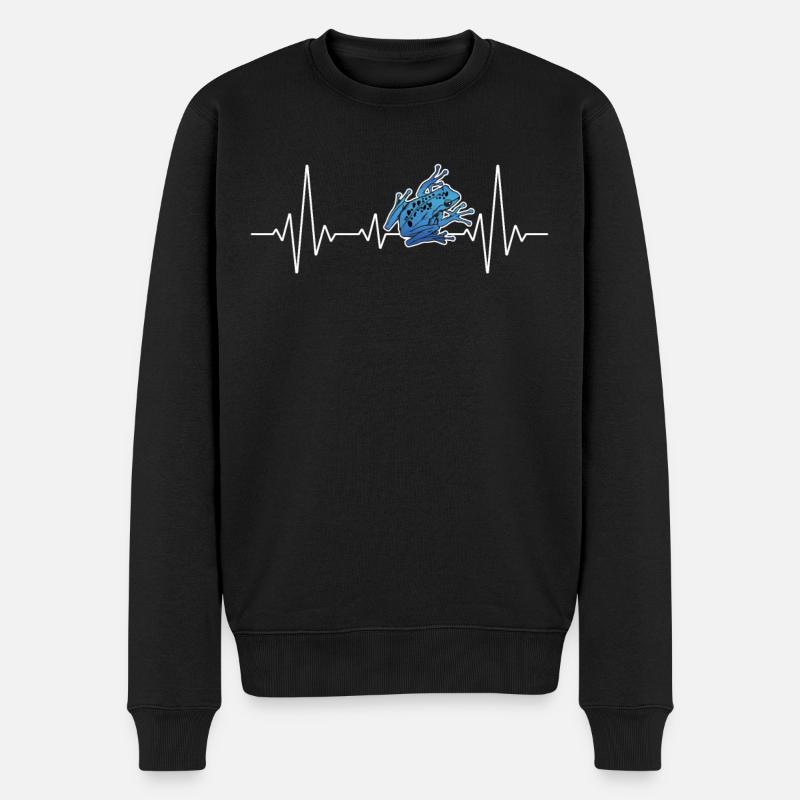 Farbfrosch Baumsteigerfrosch | Lustiges - Männer Premium Bio Pullover - Schwarz