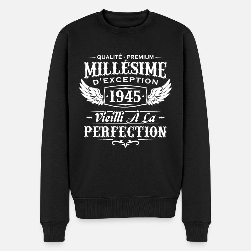 Millésime 1945 - Pull Premium bio Homme - noir