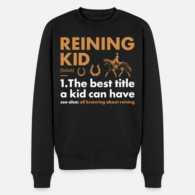 Pure Kid Définition Reining - Pull Premium bio Homme - noir